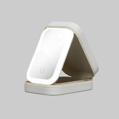 Glowara LumiCase™ — LED Mirror Travel Makeup Case