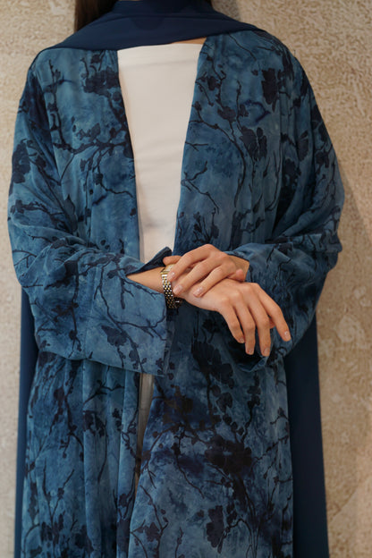 Ocean Bloom Abaya