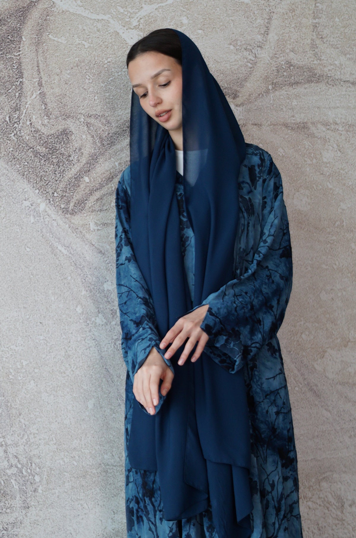 Ocean Bloom Abaya