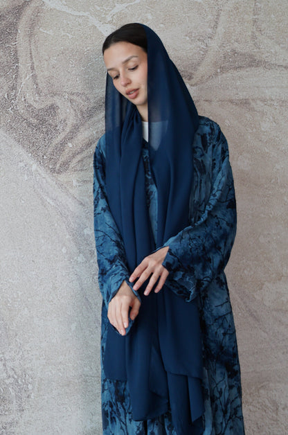 Ocean Bloom Abaya